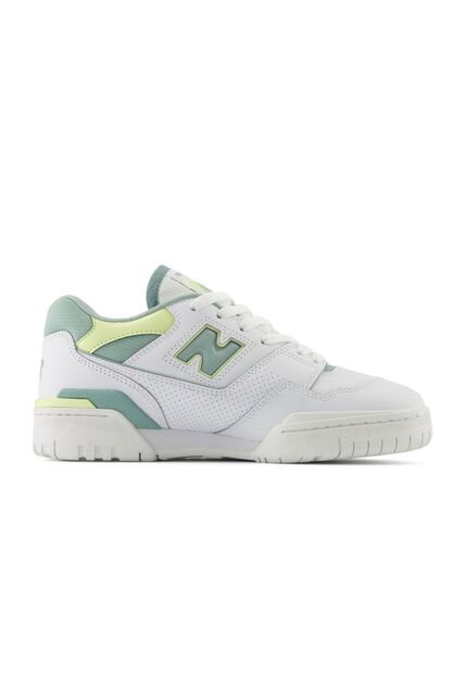 Tenis Deportivos New Balance 550 Blanco/Verde Para Mujer