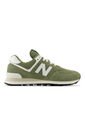 Tenis New Balance 574 Hombre-Verde/Blanco de New Balance