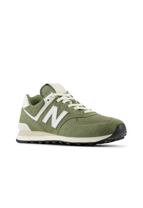 Tenis New Balance 574 Hombre-Verde/Blanco