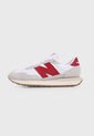 Tenis Lifestyle Blanco-Rojo-Beige New Balance 237 de New Balance