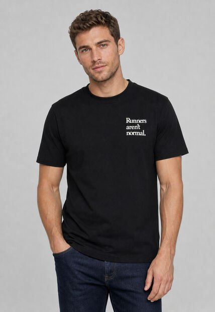 Camiseta new balance Runners Arent Normal Negro