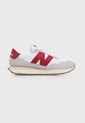 Tenis Lifestyle Blanco-Rojo-Beige New Balance 237 de New Balance