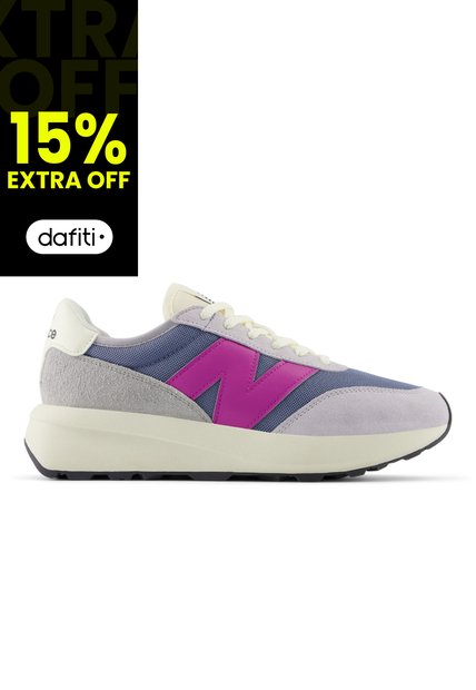 Tenis New Balance 370 Mujer-Gris/Morado