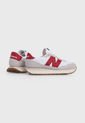 Tenis Lifestyle Blanco-Rojo-Beige New Balance 237 de New Balance