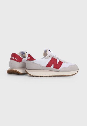 Tenis Lifestyle Blanco-Rojo-Beige New Balance 237