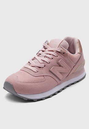 Tenis Lifestyle Palo Rosa-Oro Rosa new balance 574