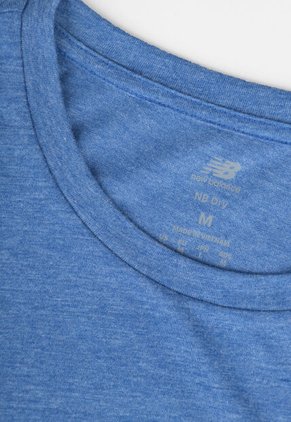 Camiseta new balance Sport Essentials Heathertech Azul