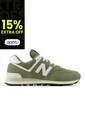 Tenis New Balance 574 Hombre-Verde/Blanco de New Balance