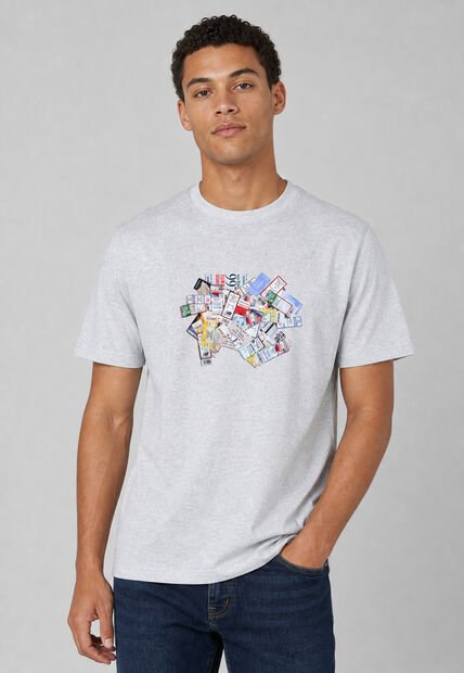 Camiseta new balance Athletics Ticket Gris