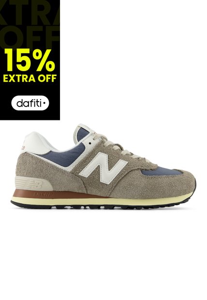 Tenis New Balance 574 Hombre-Gris/Azul