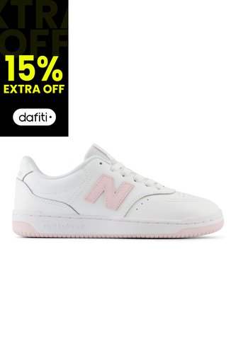 Tenis New Balance Bb80 Mujer-Blanco/Rosa New Balance