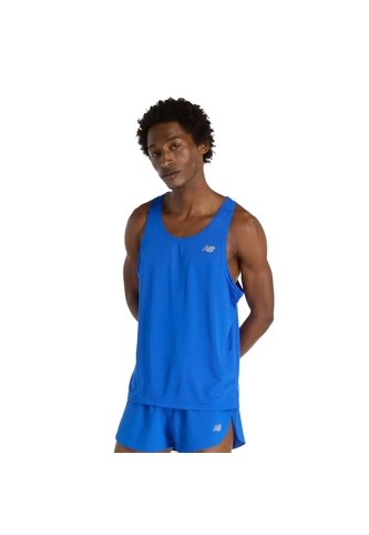 Camisa Deportiva New Balance Original Essentials Azul Hombre New Balance