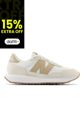 Tenis New Balance 237 Mujer-Beige/Café New Balance