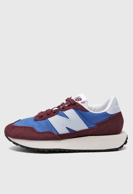 Tenis Lifestyle Vino-Azul-Celeste New Balance 237