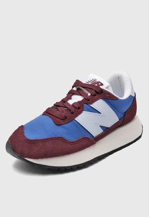 Tenis Lifestyle Vino-Azul-Celeste New Balance 237