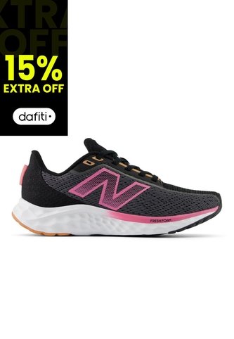 Tenis New Balance Fresh Foam Arishi Mujer-Negro/Rosa New Balance