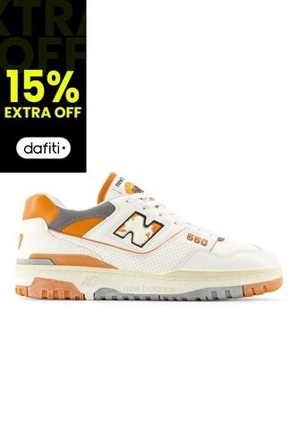 Tenis New Balance 550-Blanco/Naranja New Balance