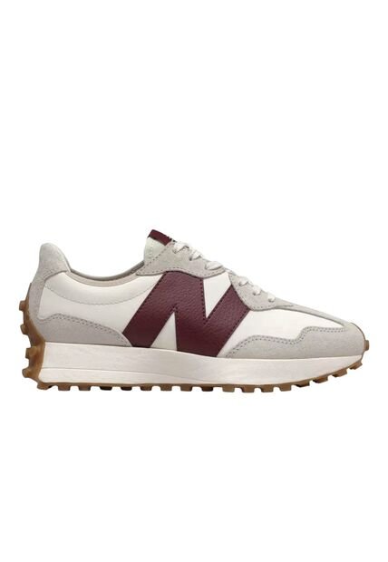 Tenis New Balance 327 Mujer-Beige/ Vino Tinto