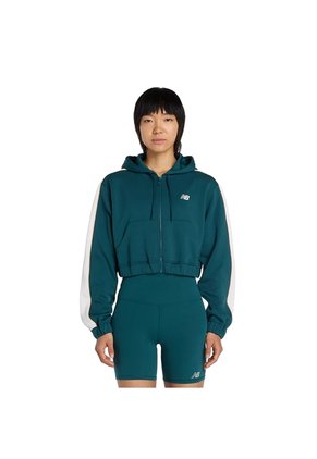 Chaqueta Deportiva NewBalance Original Interlock Verde Mujer