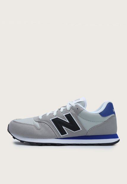 Tenis Lifestyle Gris-Azul Índigo-Negro New Balance 500
