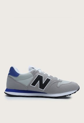 Tenis Lifestyle Gris-Azul Índigo-Negro New Balance 500