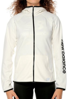 Chaqueta Blanco Hueso-Negro New Balance Nb Corefleecen Fz