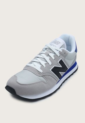 Tenis Lifestyle Gris-Azul Índigo-Negro New Balance 500