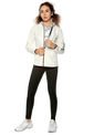 Chaqueta Blanco Hueso-Negro New Balance Nb Corefleecen Fz de New Balance