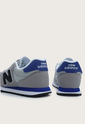 Tenis Lifestyle Gris-Azul Índigo-Negro New Balance 500