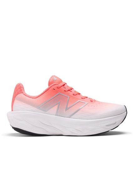 Tenis New Balance 1080 Mujer-Blanco/Naranja