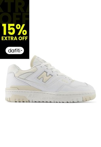 Tenis New Balance 550 Mujer-Blanco/Amarillo New Balance