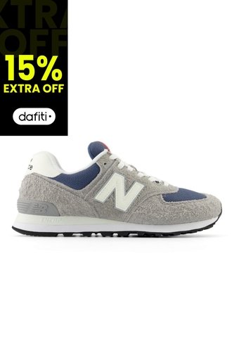 Tenis New Balance 574-Gris/Azul New Balance
