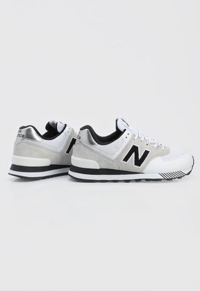 Tenis Lifestyle Blanco-Gris-Negro New Balance 574
