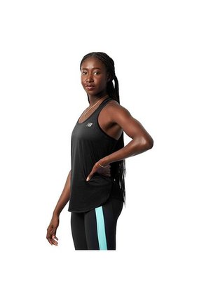 Camiseta Esqueleto New Balance Accelerate Para Mujer-Negro