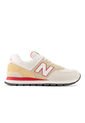 Tenis New Balance 574 Color Beige - Rojo Para Hombre de New Balance