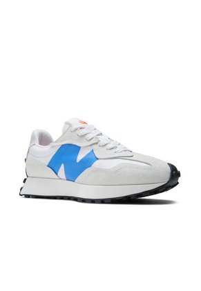 Tenis New Balance 327 Color Blanco - Azul Para Hombre