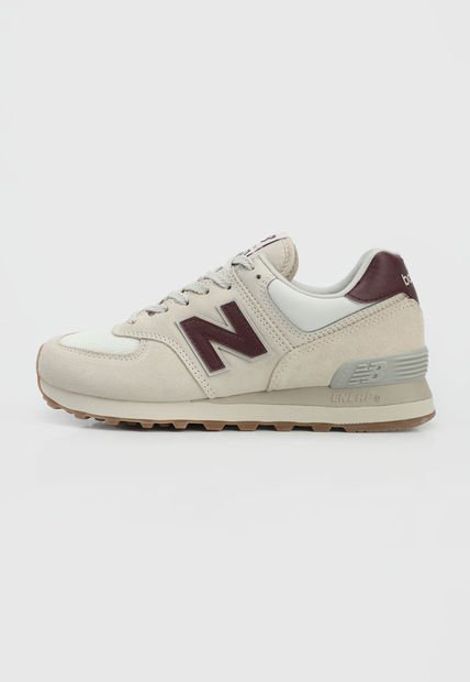Tenis Lifestyle Beige-Vino New Balance 574