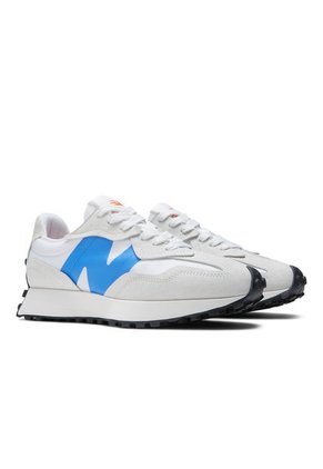 Tenis New Balance 327 Color Blanco - Azul Para Hombre
