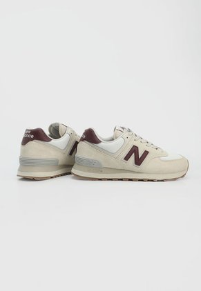 Tenis Lifestyle Beige-Vino New Balance 574
