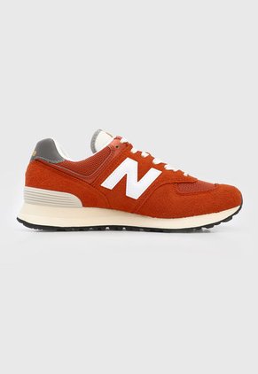 Tenis Lifestyle Naranja-Blanco New Balance 574