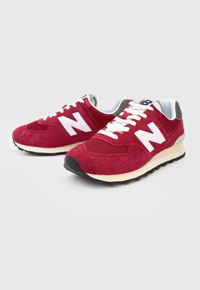 Tenis Lifestyle Rojo-Blanco New Balance 574