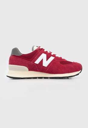 Tenis Lifestyle Rojo-Blanco New Balance 574