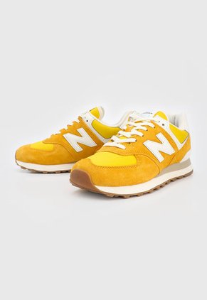 Tenis Lifestyle Mostaza-Amarillo-Blanco New Balance 574