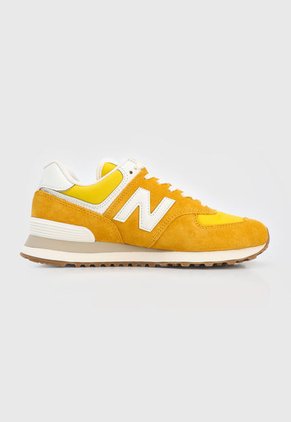 Tenis Lifestyle Mostaza-Amarillo-Blanco New Balance 574