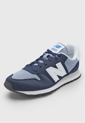 Tenis Lifestyle Azul-Blanco-Celeste New Balance 500