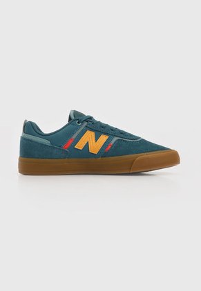 Tenis Skateboarding Azul Petróleo-Mostaza-Café New Balance Jamie Foy 306