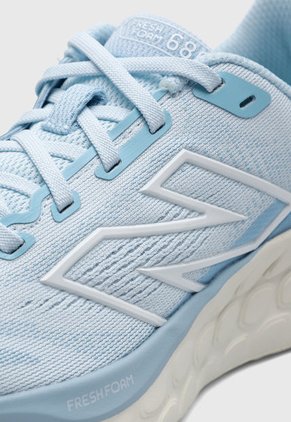 Tenis Running Celeste-Blanco-Verde Neón New Balance Fresh Foam 680 v8