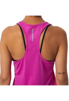 Camiseta Esqueleto New Balance Accelerate Para Mujer-Fucsia