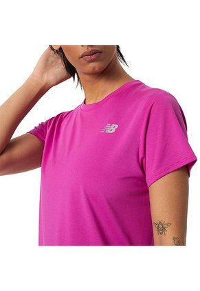 Camiseta New Balance Accelerate Para Mujer-Fucsia