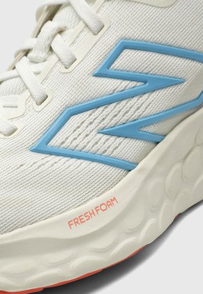 Tenis Running Marfil-Celeste-Naranja New Balance Fresh Foam 680 v8